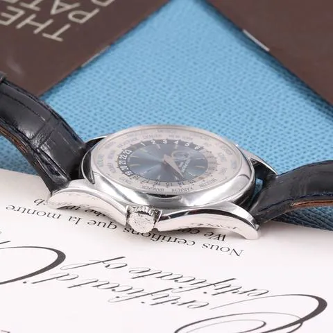 Patek Philippe World Time 5130P-001 39.5mm Platinum Blue 8