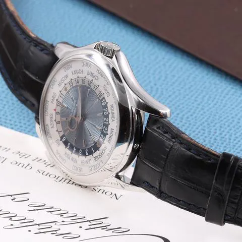 Patek Philippe World Time 5130P-001 39.5mm Platinum Blue 9