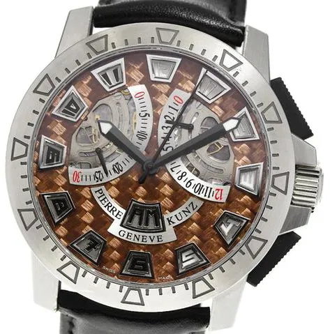 Pierre Kunz G403SPORT AC 44mm Stainless steel Brown