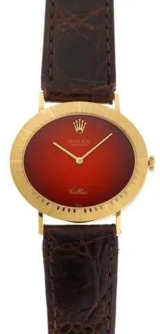 Rolex Cellini 4083 32.5mm Yellow gold Red