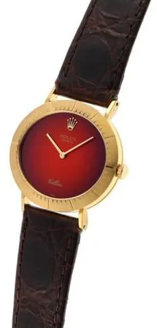 Rolex Cellini 4083 32.5mm Yellow gold Red 1