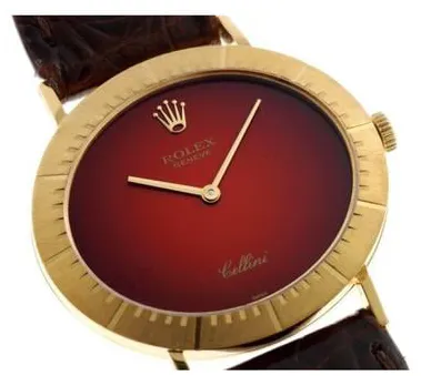 Rolex Cellini 4083 32.5mm Yellow gold Red 3