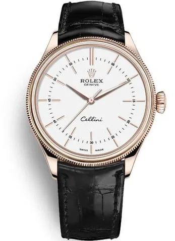 Rolex Cellini 50505 39mm Rose gold White