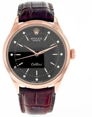 Rolex Cellini 50505 Rose gold Black