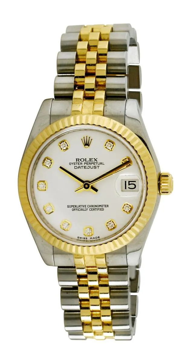 Rolex Datejust 31 178273 31mm Yellow gold and Stainless steel White