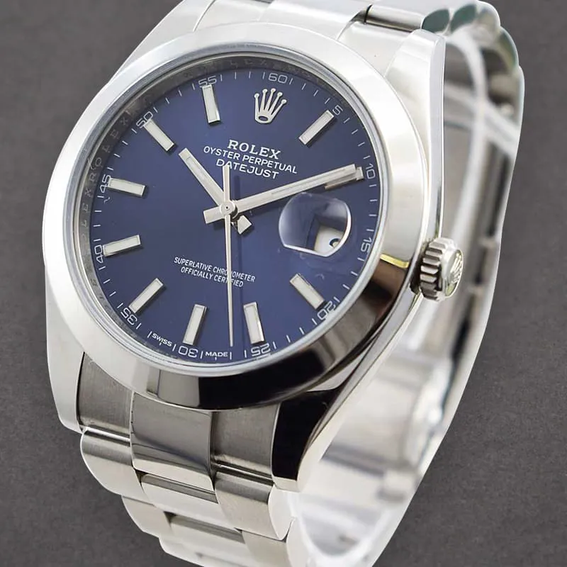 Rolex Datejust 41 126300-0001 41mm Oystersteel Blue