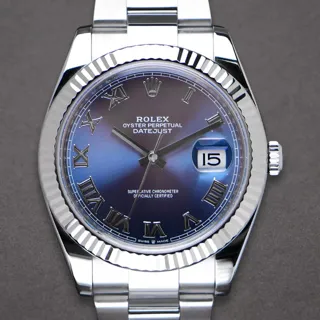 Rolex Datejust 41 126334 White gold and Stainless steel Blue