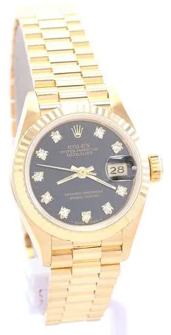 Rolex Datejust 69178G 26mm Yellow gold Black 7