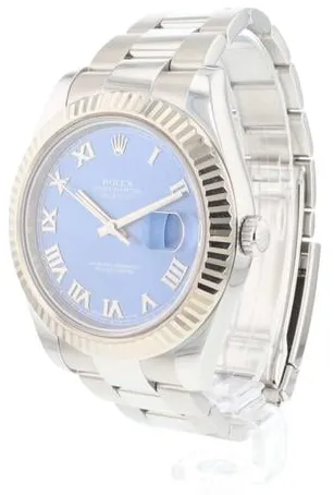 Rolex Datejust II 116334 41mm Yellow gold and Stainless steel Blue 1