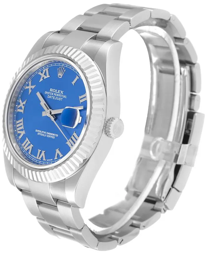 Rolex Datejust II 116334 41mm Stainless steel Blue 1