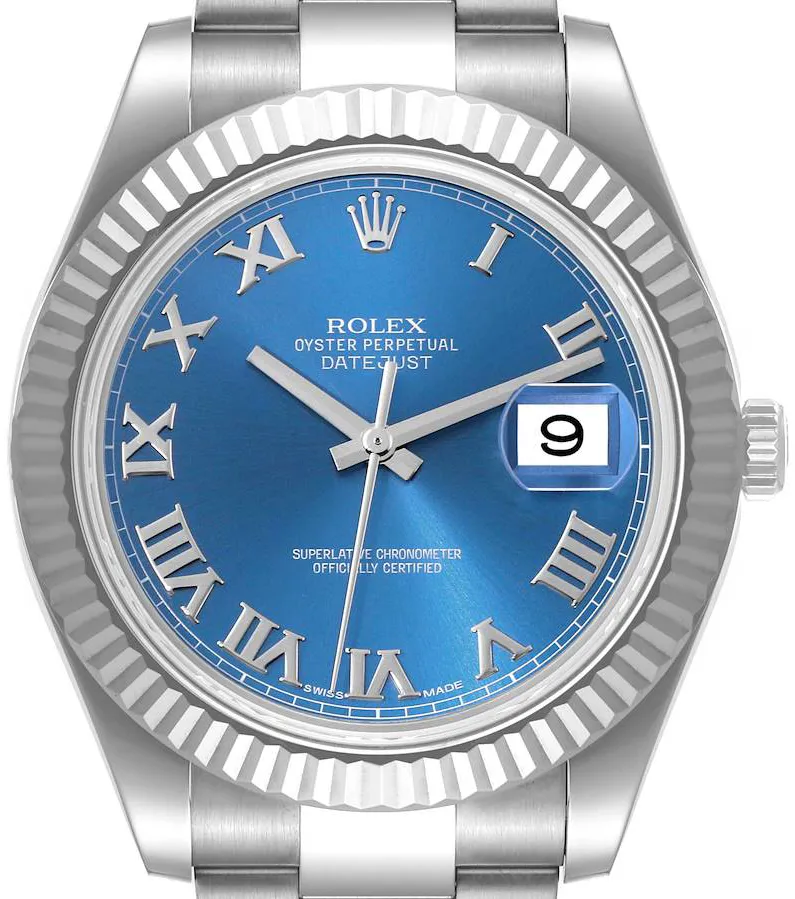 Rolex Datejust II 116334 41mm Stainless steel Blue 3