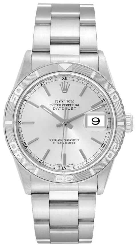 Rolex Datejust Turn-O-Graph 16264 36mm Stainless steel Silver