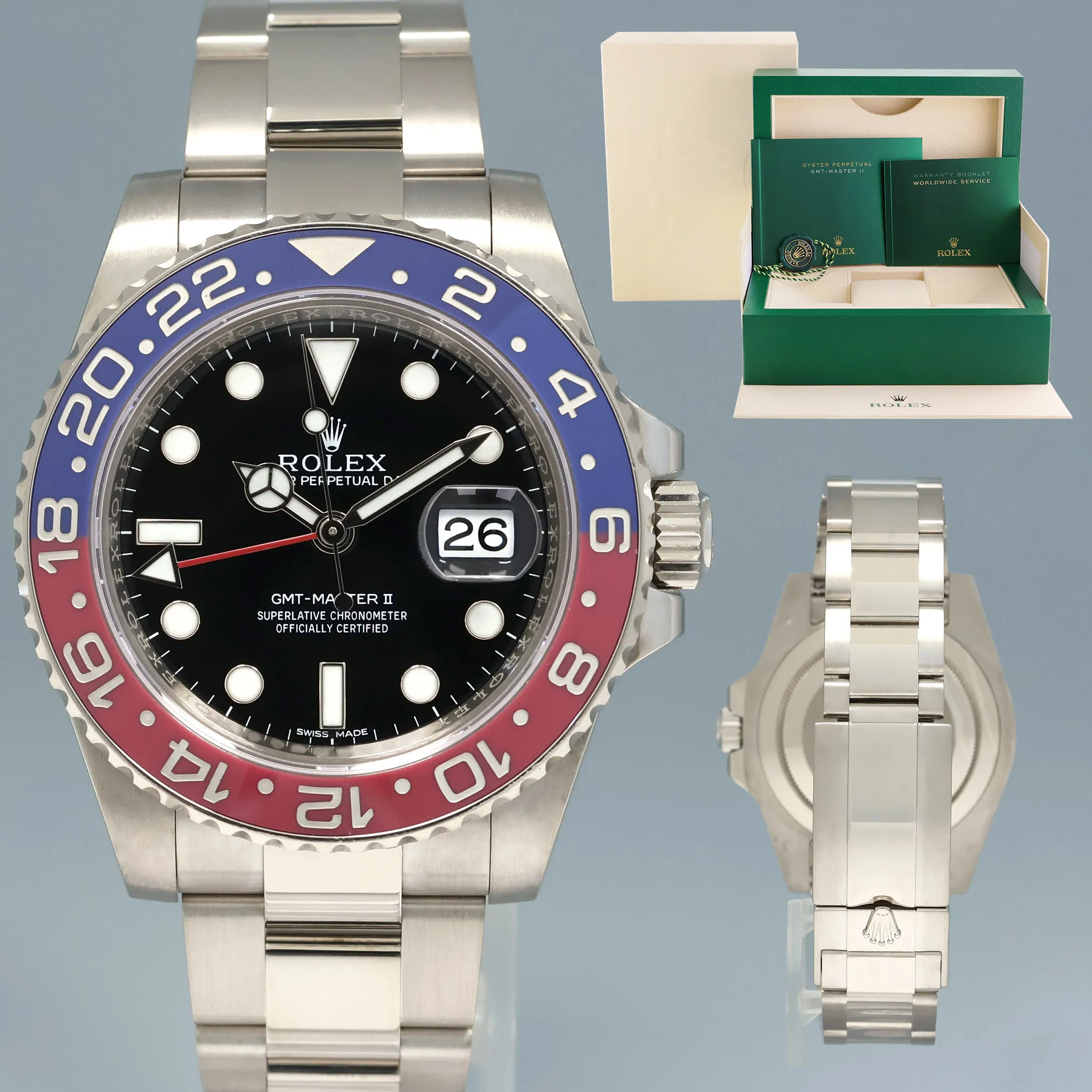 Rolex GMT-Master II 116719BLRO 40mm White gold Black