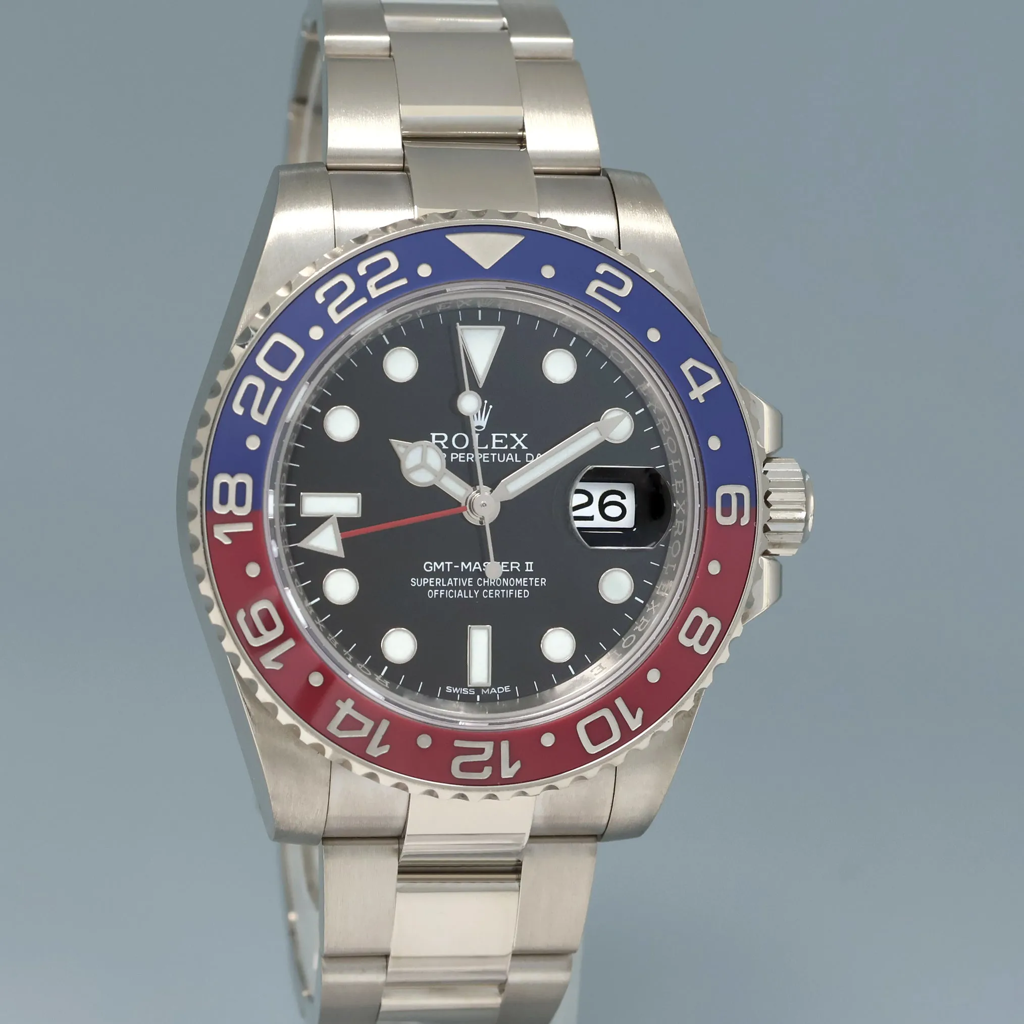 Rolex GMT-Master II 116719BLRO 40mm White gold Black 2