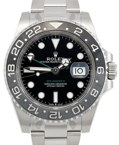 Rolex GMT-Master II 126710GRNR 40mm Stainless steel Black