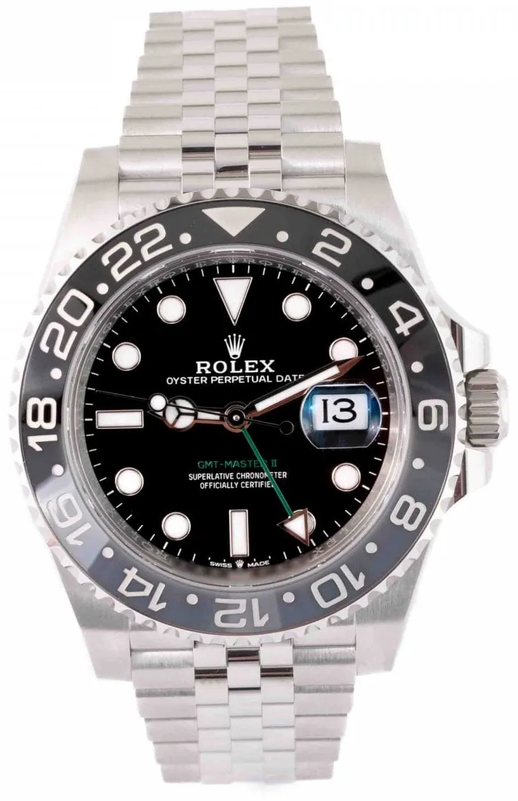 Rolex GMT-Master II 126710GRNR 40mm Stainless steel Black