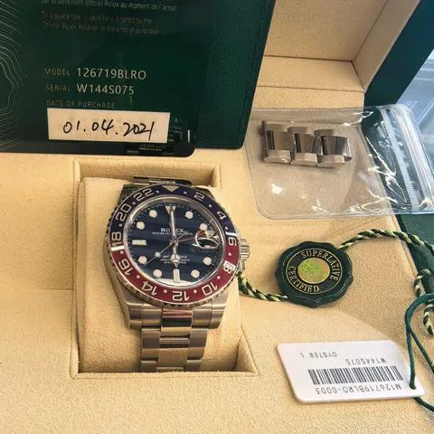 Rolex GMT-Master II 126719BLRO 40mm White gold Blue