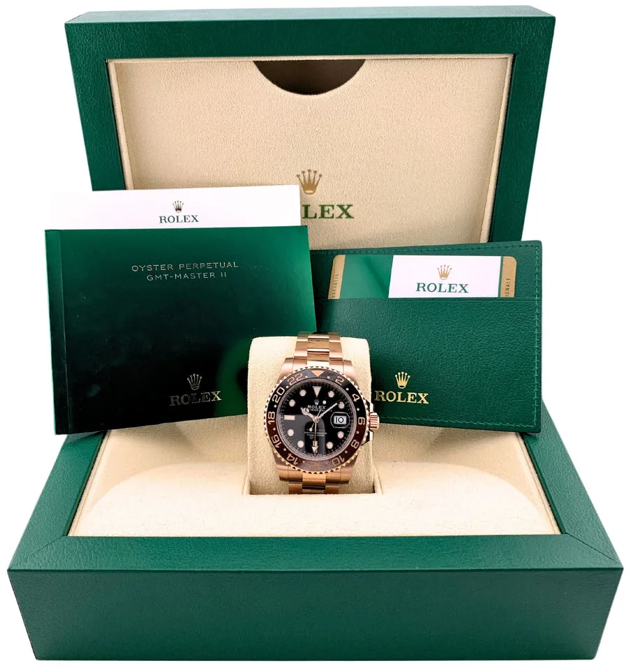 Rolex GMT-Master 126715CHNR/2019 40mm Rose gold Black 6