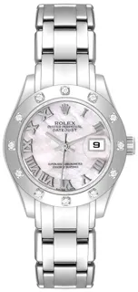 Rolex Lady-Datejust Pearlmaster 80319 White gold White