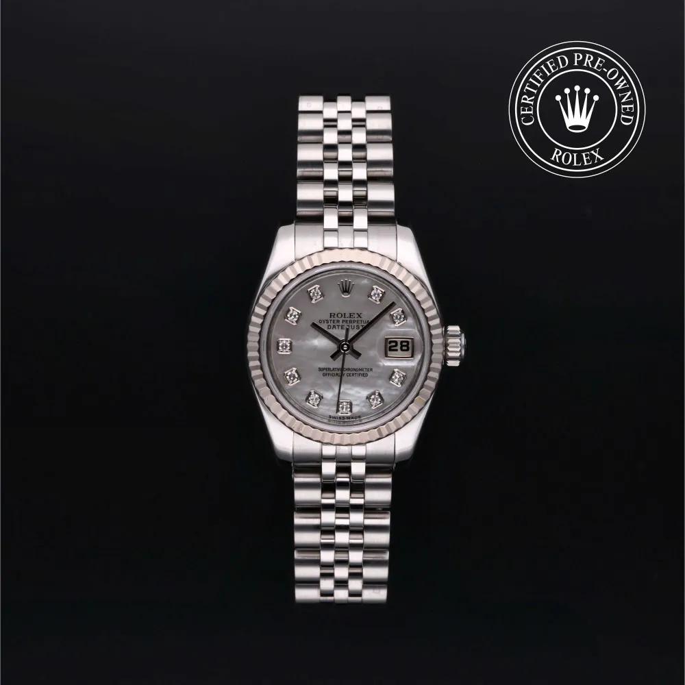 Rolex Lady-Datejust 179174-0029 26mm White Rolesor Diamond