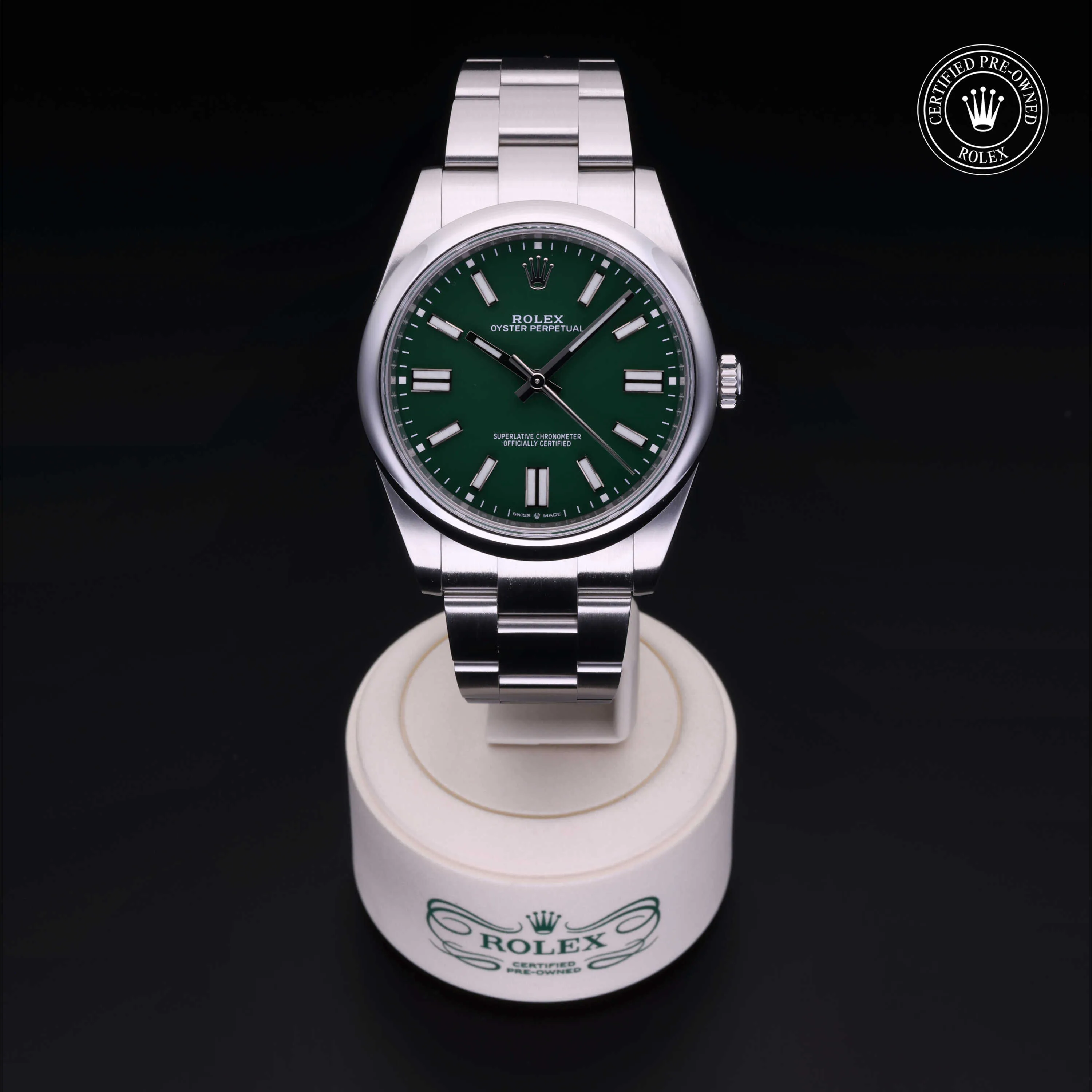 Rolex Oyster Perpetual 124300-0005 41mm Oystersteel Green 1