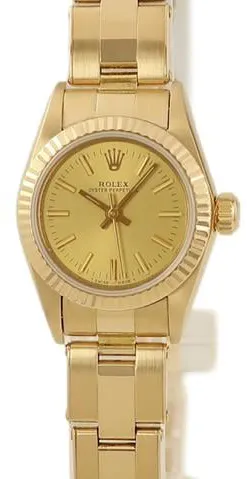 Rolex Oyster Perpetual 26 67198 25mm Yellow gold Gold