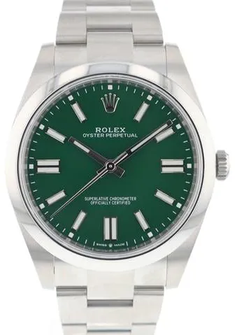 Rolex Oyster Perpetual 41 124300 41mm Stainless steel Green