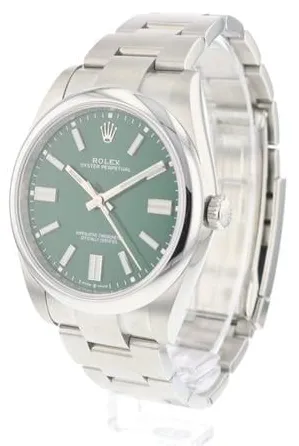 Rolex Oyster Perpetual 41 124300 41mm Stainless steel Green 1