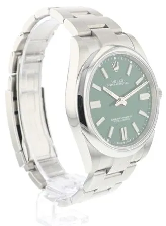 Rolex Oyster Perpetual 41 124300 41mm Stainless steel Green 7