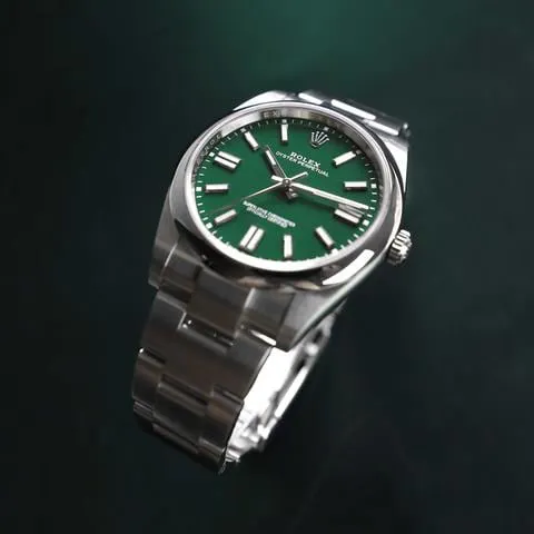 Rolex Oyster Perpetual 41 124300 41mm Stainless steel Green 8