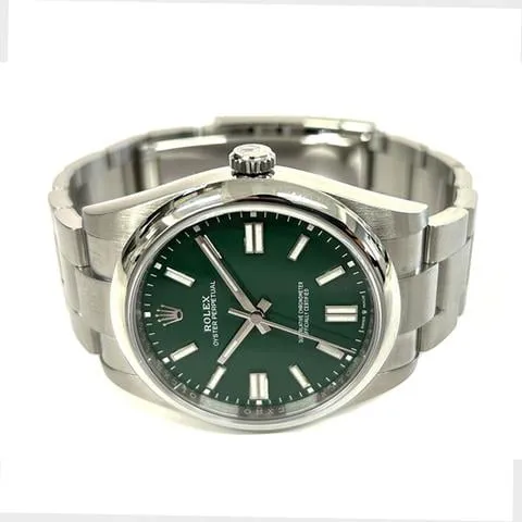 Rolex Oyster Perpetual 41 124300 41mm Stainless steel Green 4