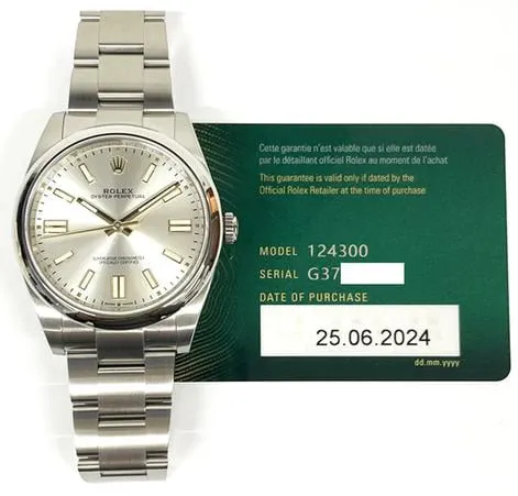 Rolex Oyster Perpetual 41 124300 41mm Stainless steel Silver