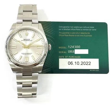 Rolex Oyster Perpetual 41 124300 41mm Stainless steel Silver