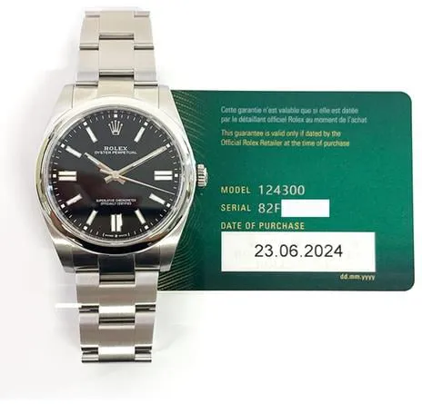 Rolex Oyster Perpetual 41 124300 41mm Stainless steel Black