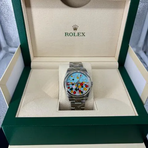 Rolex Oyster Perpetual 41 124300 41mm Stainless steel Turquoise 3