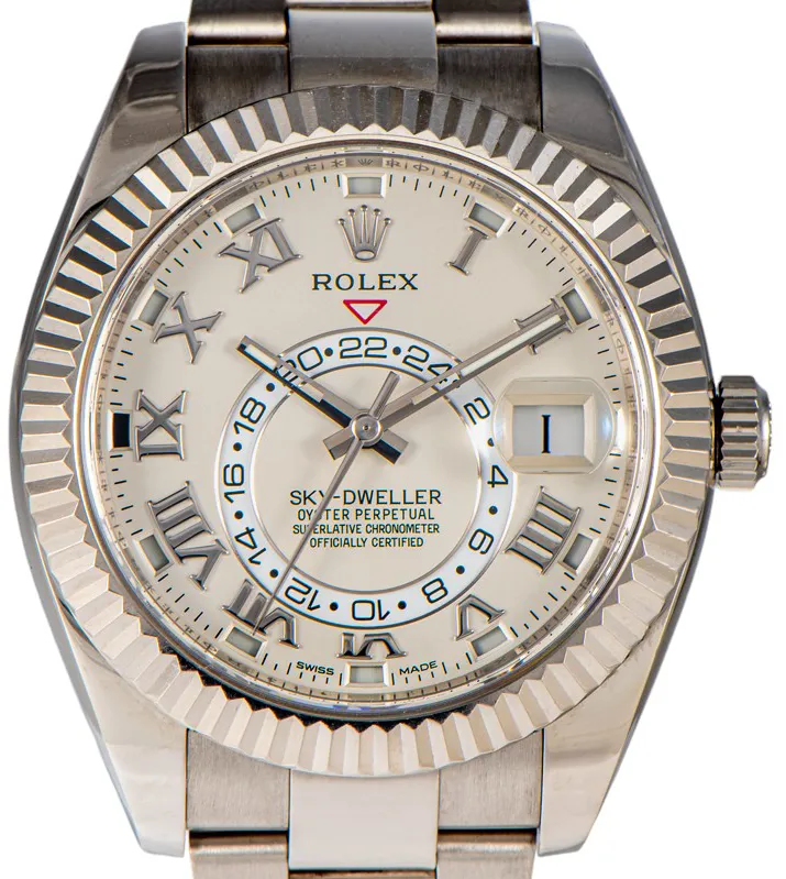 Rolex Sky-Dweller 326939 42mm Vitt guld White