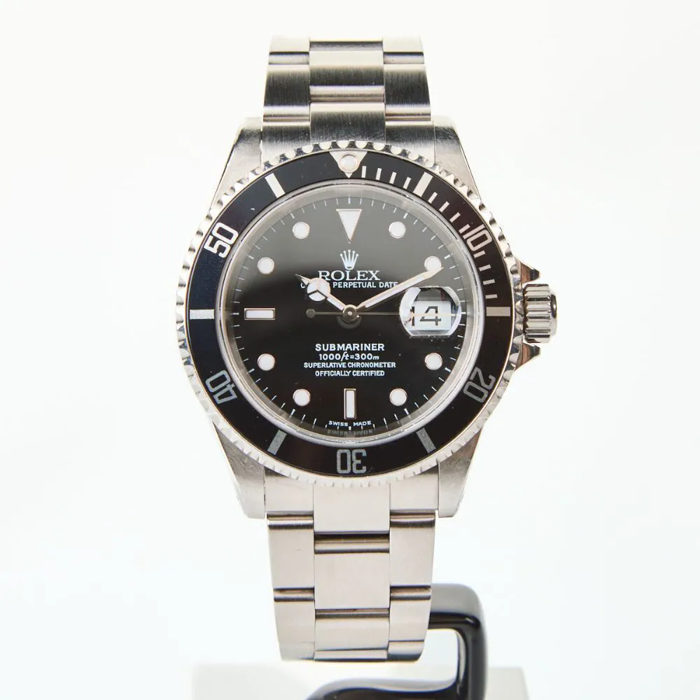 Rolex Submariner 16610 40mm Stainless steel Black