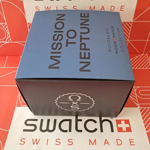 Swatch Moonswatch SO33N100 42mm Ceramic Blue 11