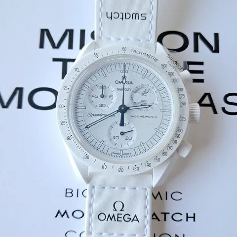 Swatch Moonswatch SO33W700 42mm Ceramic White 5