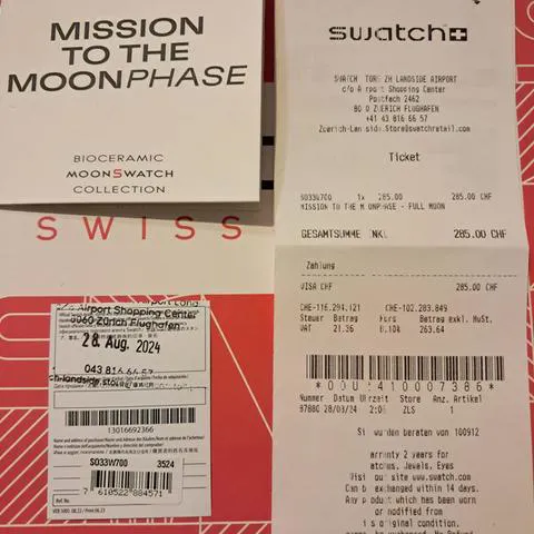 Swatch Moonswatch SO33W700 42mm Ceramic White 8