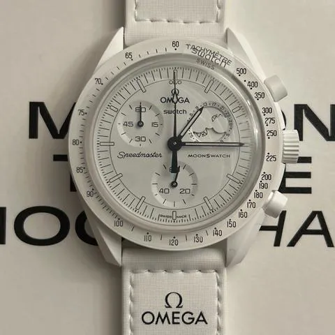 Swatch Moonswatch SO33W700 42mm Ceramic White 11