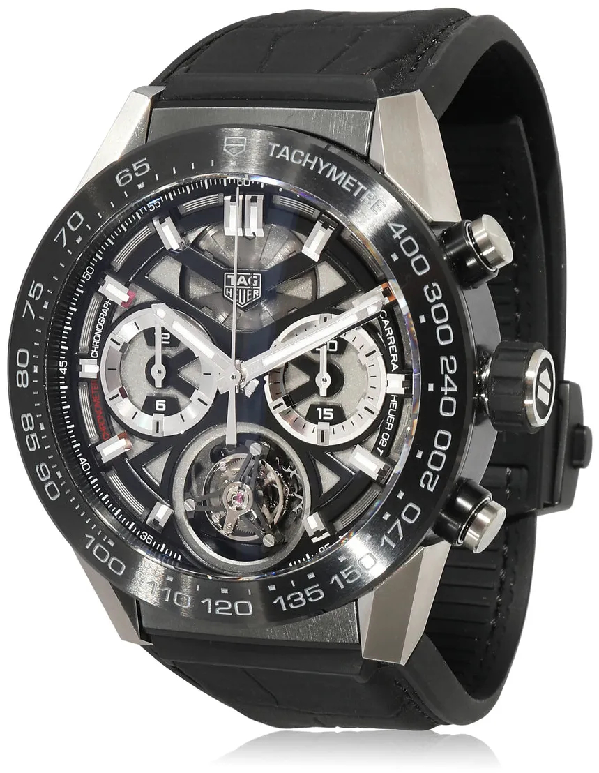 TAG Heuer Carrera CAR5A8Y.FC6377 45mm Ceramic and Titanium Black