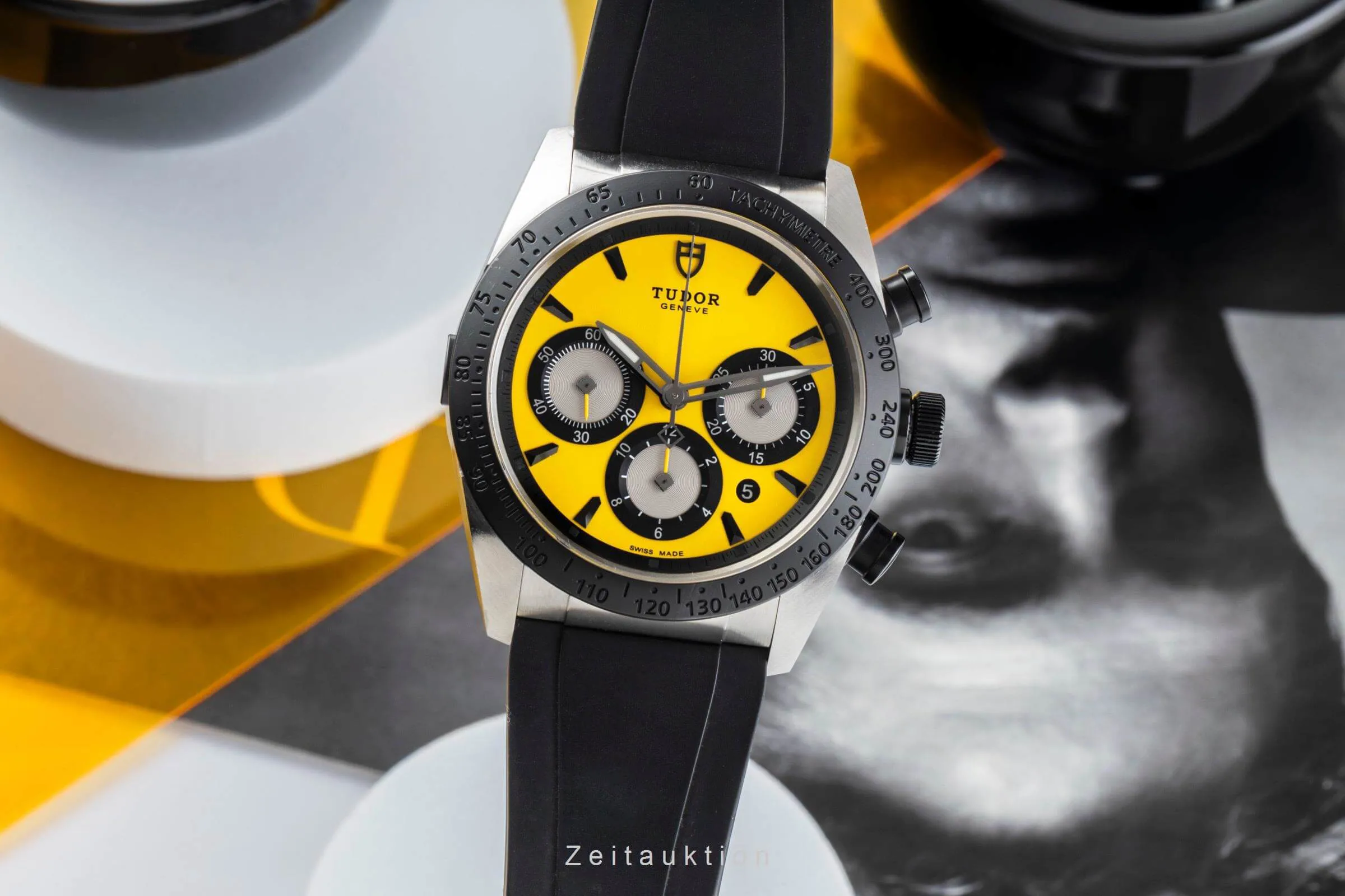 Tudor Fastrider 42010 42mm Stainless steel Yellow