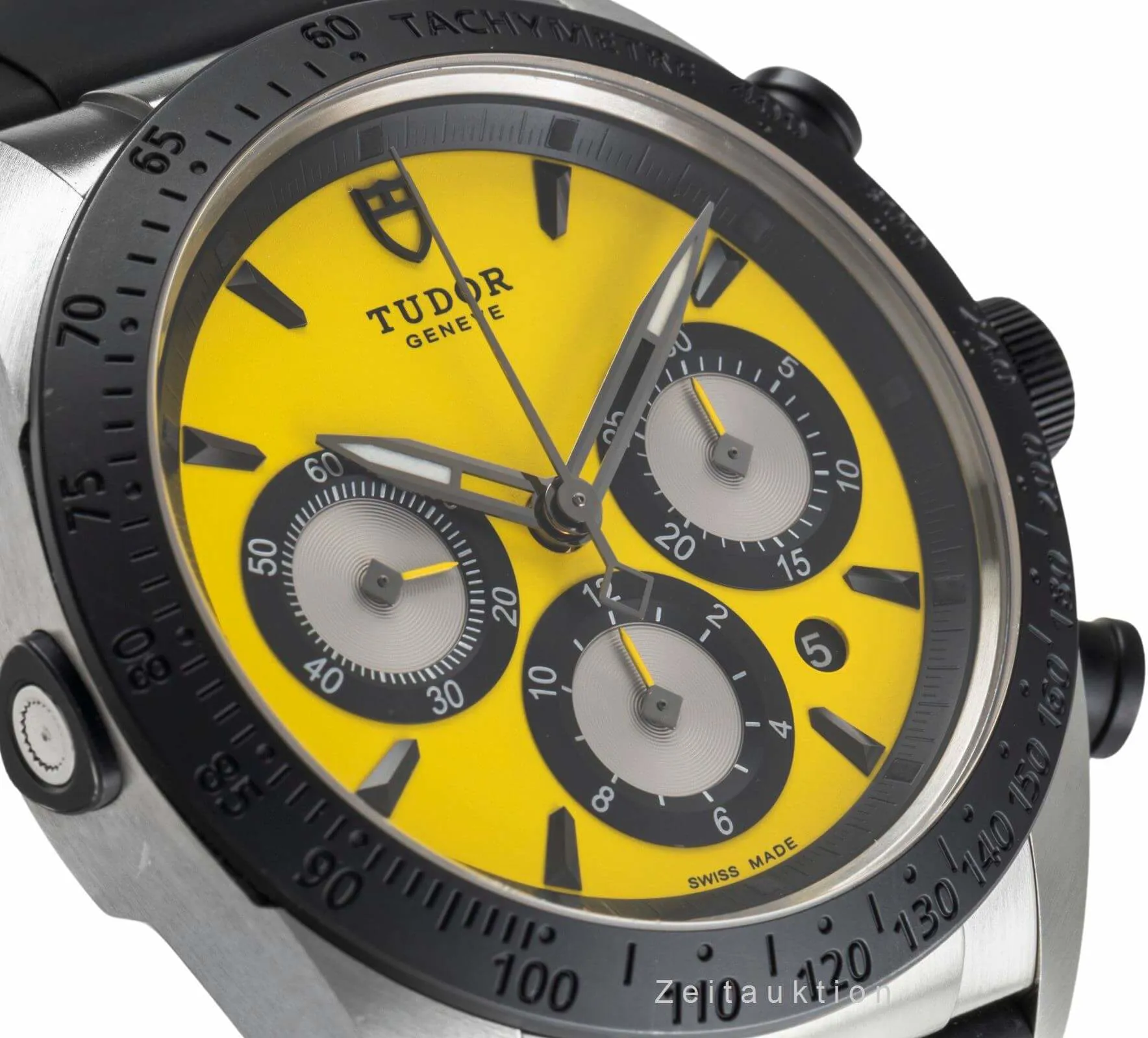 Tudor Fastrider 42010 42mm Stainless steel Yellow 9