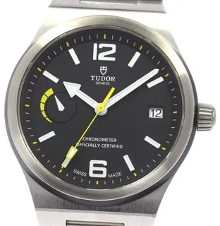 Tudor North Flag 9121/0 40mm Stainless steel Black