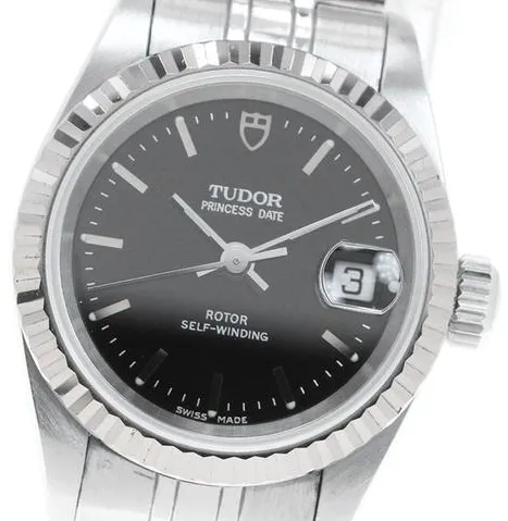 Tudor Prince Date 92414 25mm Stainless steel Black