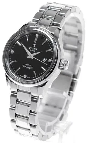 Tudor Style 12100 28mm Stainless steel Black 1