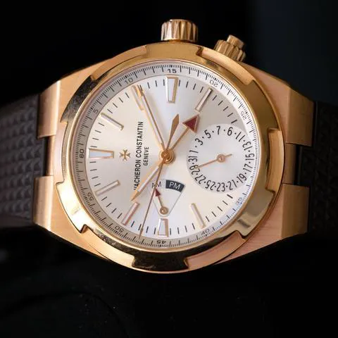 Vacheron Constantin Overseas Dual Time 7900V/000R-B336 41mm Rose gold Silver