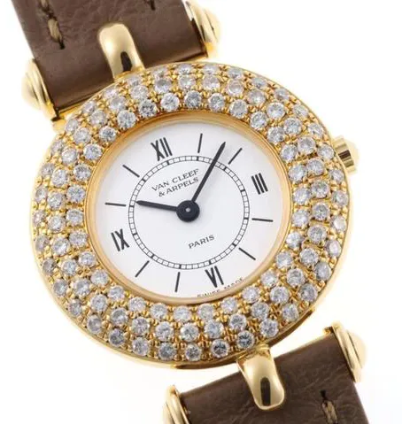 Van Cleef & Arpels 18641 B3 24mm Yellow gold White 2