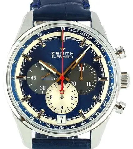 Zenith El Primero 36'000 VpH 03.2040.400 42mm Stainless steel Blue